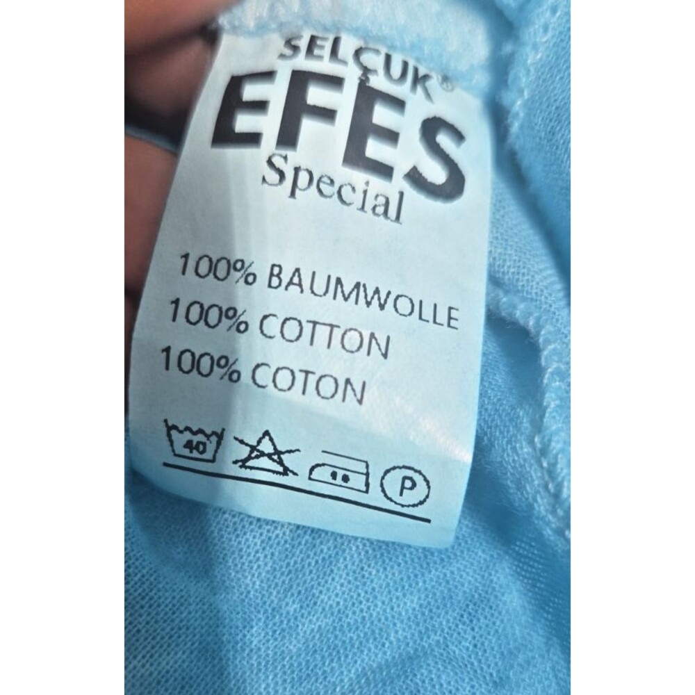 Selcuk Efes Classic Hankerchief Hem Blue Pants 3X Pockets Beach Boho Laganlook - Picture 3 of 10